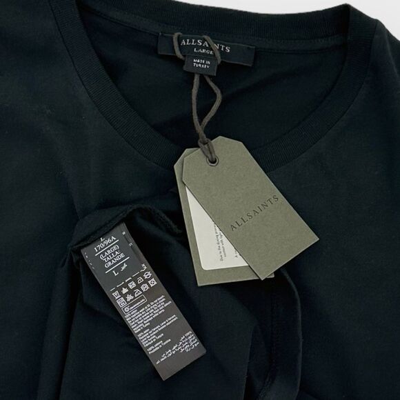 ALLSAINTS ALL Saints NWT Black Tee- size L- All Women Always Allsaints - Picture 4 of 9